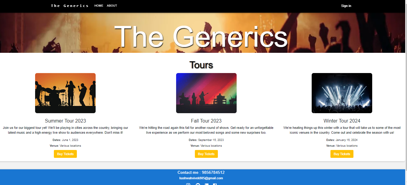 The Generics Frontend (React,CSS)